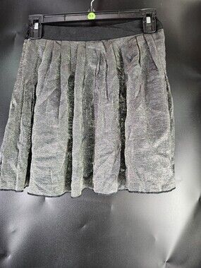 Madewell Mettalic Gray Skirt